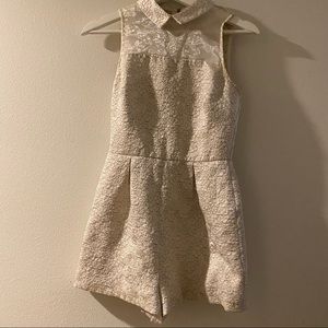 TOPSHOP Jacquard Romper size 2